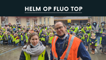 Helm op fluo top